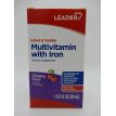 Leader Multivitamine Fer pour Nourrissons et Tout-Petits Cerise - 1,66 Fl Oz