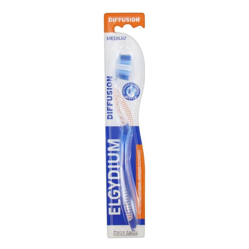 Brosse à dents moyenne Elgydium Diffusion - Bleu