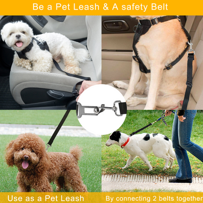 GBruno Hands-Free Pet Dog Seat Belt - 2 Pack