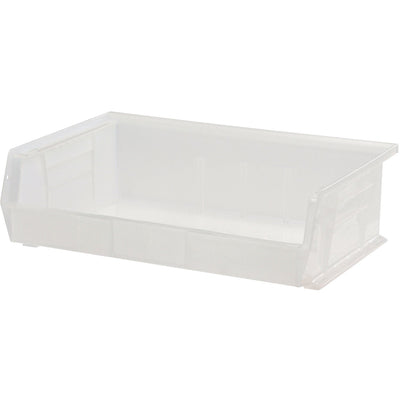 Quantum Ultra Series Stack And Hang 7.2 Gal. Storage Bin - Clear
