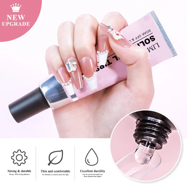 20ml/30ml Strong Nail Tips Glue Gel UV for Nails Rhinestones Resin Gem Jewelry DIY Decorations Adhesive Nail Fake Glue - Korvel