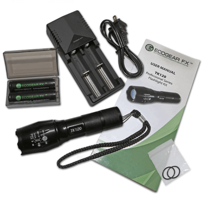 EcoGear FX TK120 Professional LED Flashlight Kit