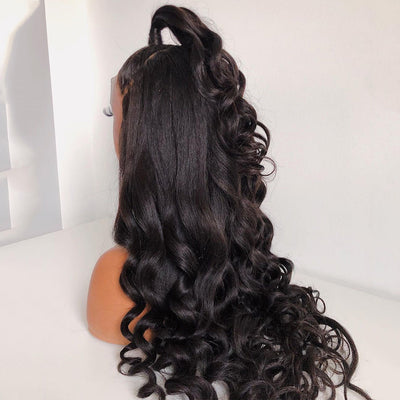 Body Wave Lace Front Wig Human Hair Wigs for Black Women Pre Plucked with Baby Hair Wigs with Frontal - Korvel