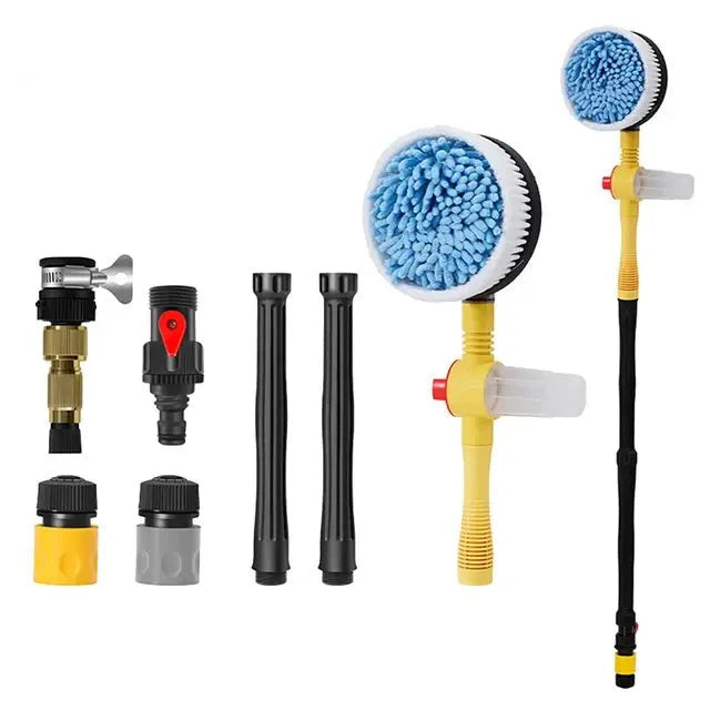 Kit de Cepillo de Lavado de Autos Rotativo 360°