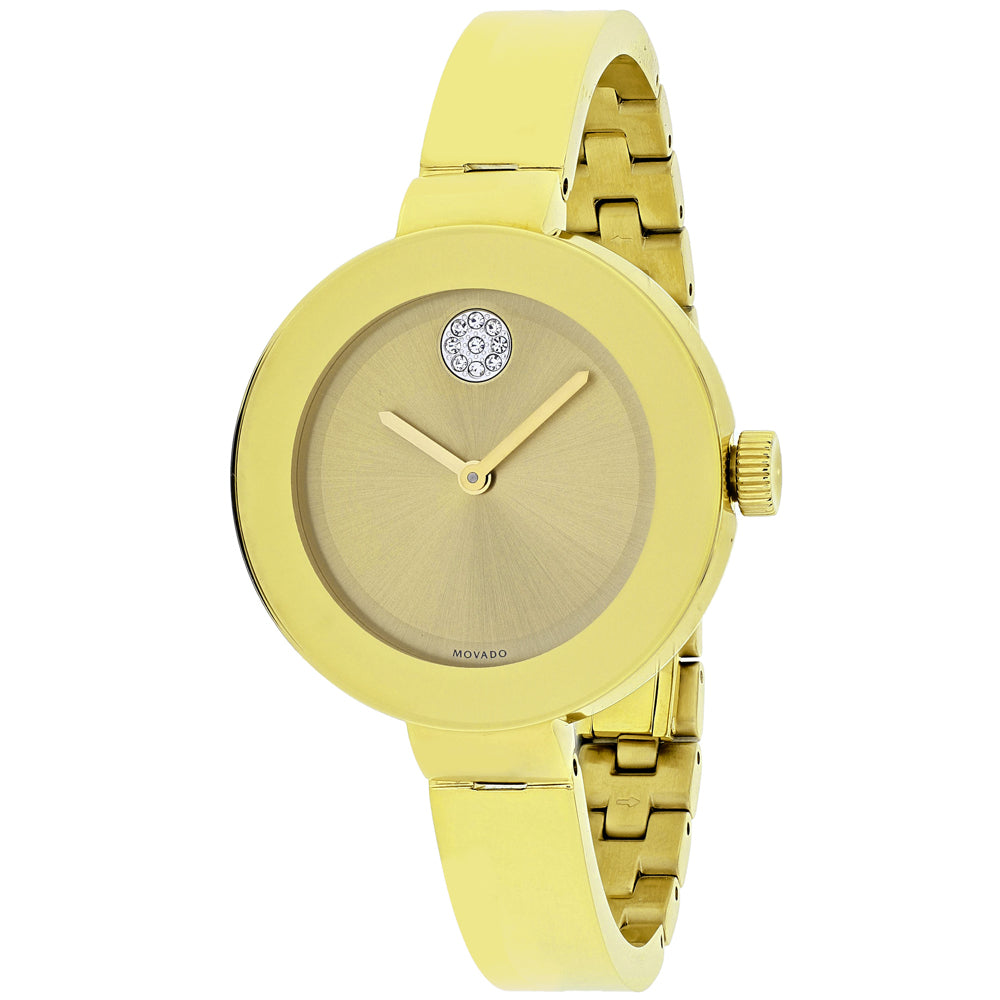Reloj Movado para Mujer Bold - Diseño Elegante en Tonos Dorados