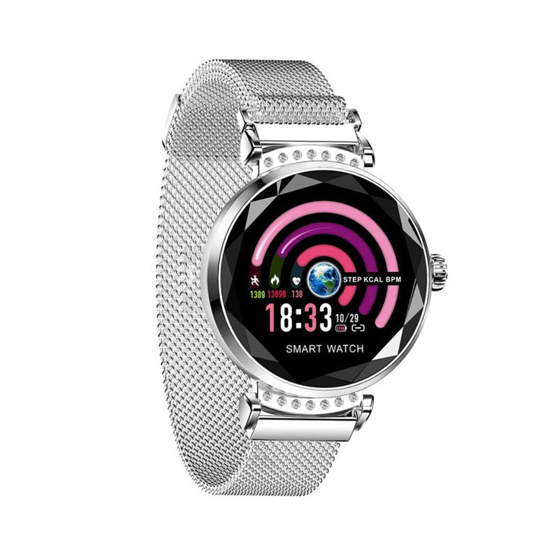 Bracelet Montre Intelligente avec Détection de Fréquence Cardiaque et Sangle Magnétique