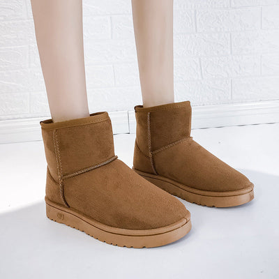 Botas de Nieve de Piel Sintética Elegantes para Mujeres
