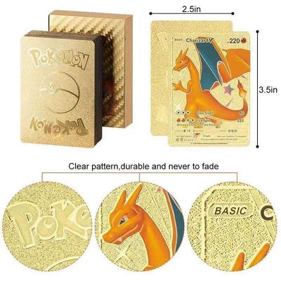 Pok é mon Gold Card Pikachu Card Spitfire Dragon VMAX Pok é mon Pok é mon PTCG English Flash Card - Korvel