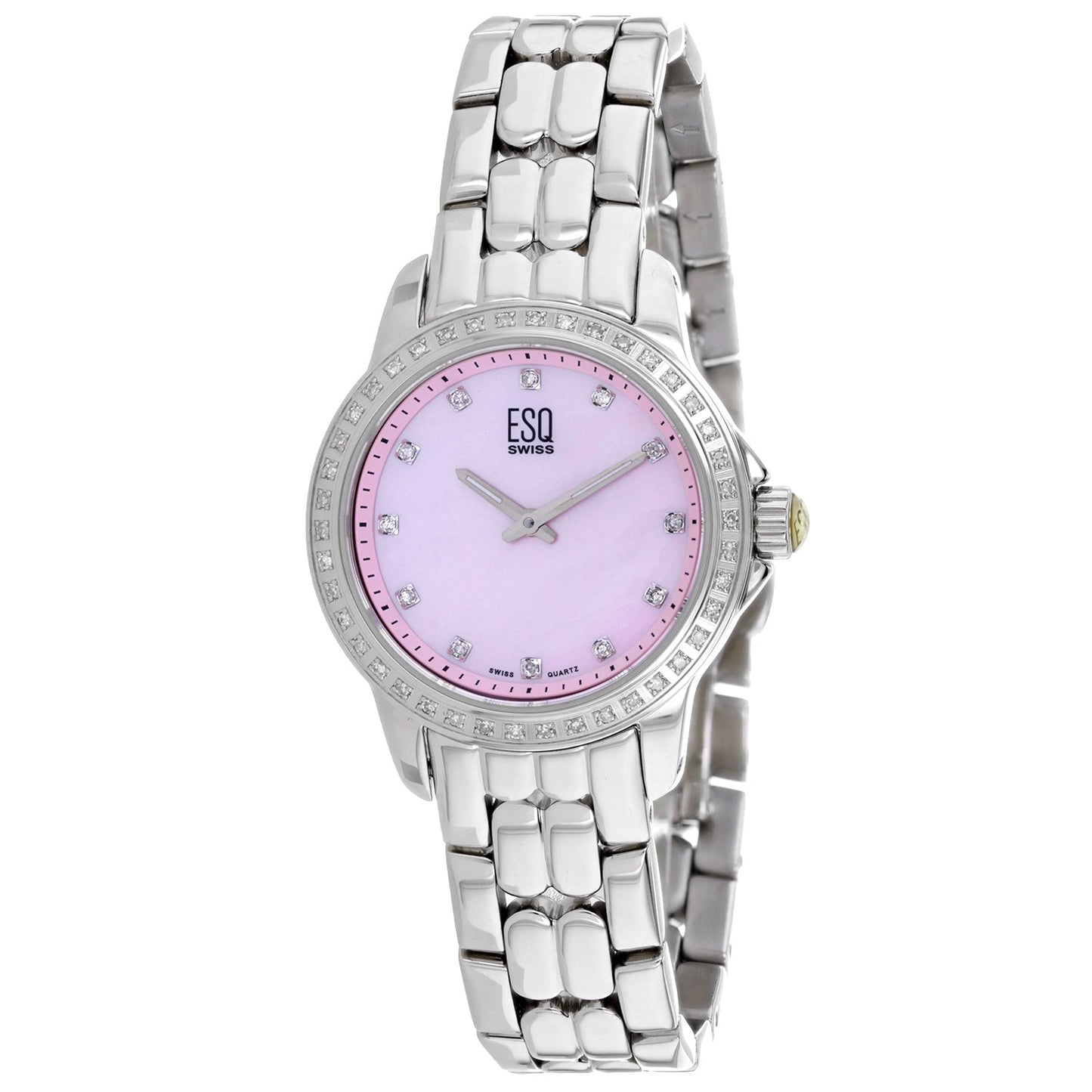Reloj de lujo para mujer ESQ - Esfera rosa elegante