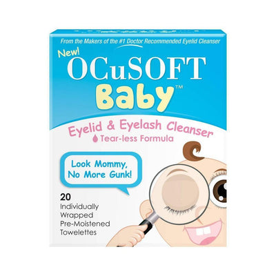 OCuSOFT Baby Eyelid & Eyelash Cleanser Towelettes - 20ct