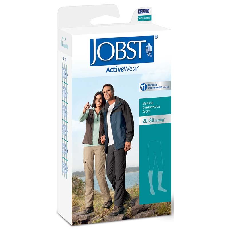 Calcetines de compresión Jobst ActiveWear hasta la rodilla 20-30 mmHg