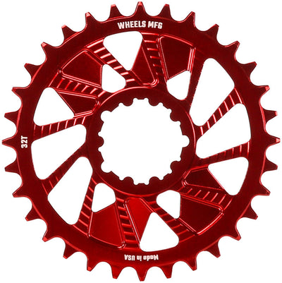 Wheels Manufacturing 32t SRAM 3-Bolt Direct Mount Chainring - Red