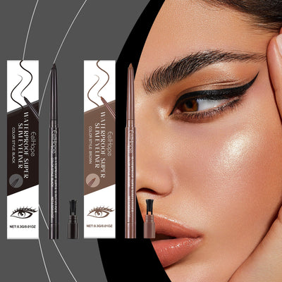 Color Eyeliner Daily Lasting Non-Fading Glue Eyeliner Smooth Smooth Eye Makeup Natural Color - Korvel