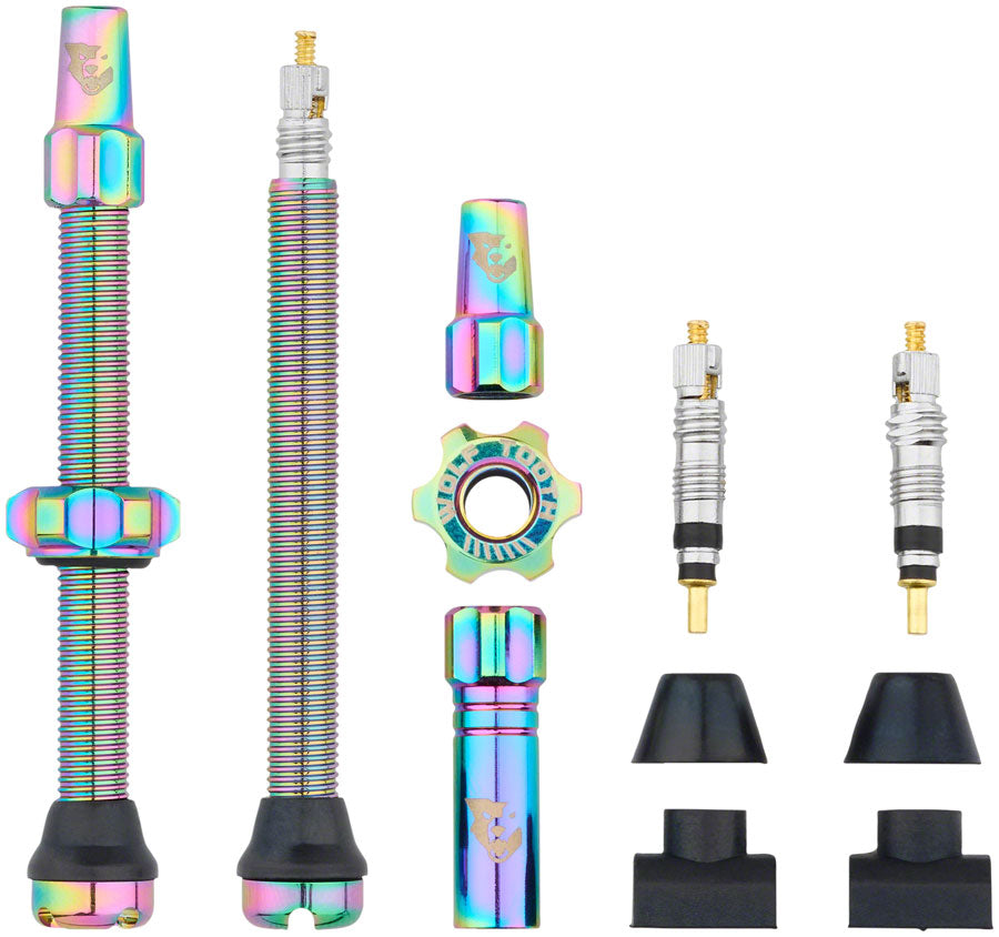 Kit de tige de valve tubeless Wolf Tooth - 60 mm Rainbow