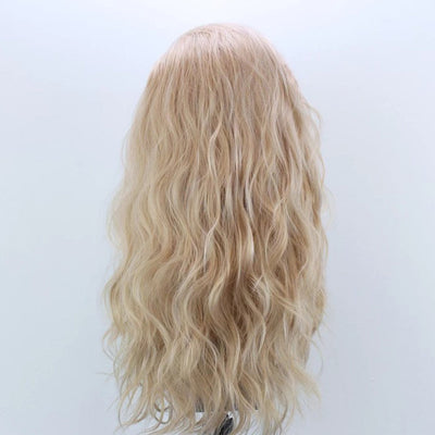 Linen Color Synthetic Fiber Front Lace Wig