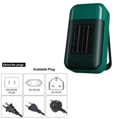 500W Portable Electric Fan Heater for Home & Office