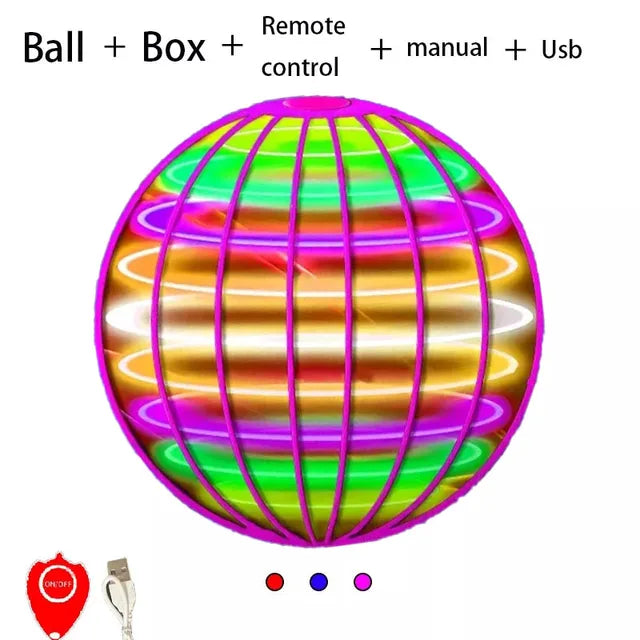 Flying Ball Boomerang Drone with LED Lights - Fun for Kids