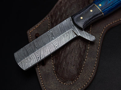 Handcrafted Damascus Bull Cutter Knife – 256-Layer Precision Blade - Korvel