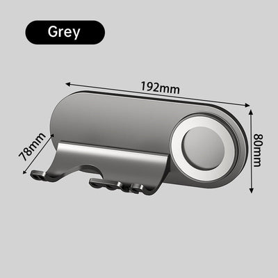 No - drill Magnetic Hair Dryer Wall Mount. Synthetic plastic, for Dyson/Leihen/Kexi. Colors: gray & white - Korvel