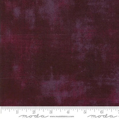 379 Fig Burgundy Moda Grunge Fat Quarter - Premium Cotton Fabric