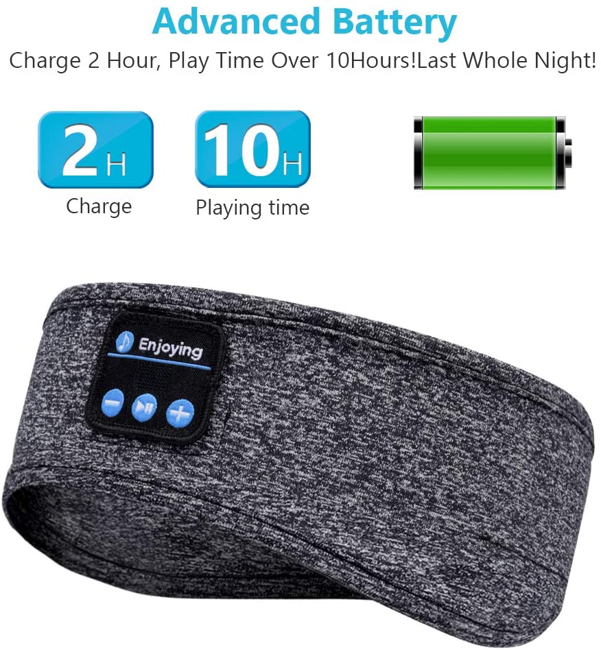 Sleep Headphones Bluetooth Headband,Upgrage Soft Sleeping Wireless Music Sleeping Headsets Perfect - Korvel