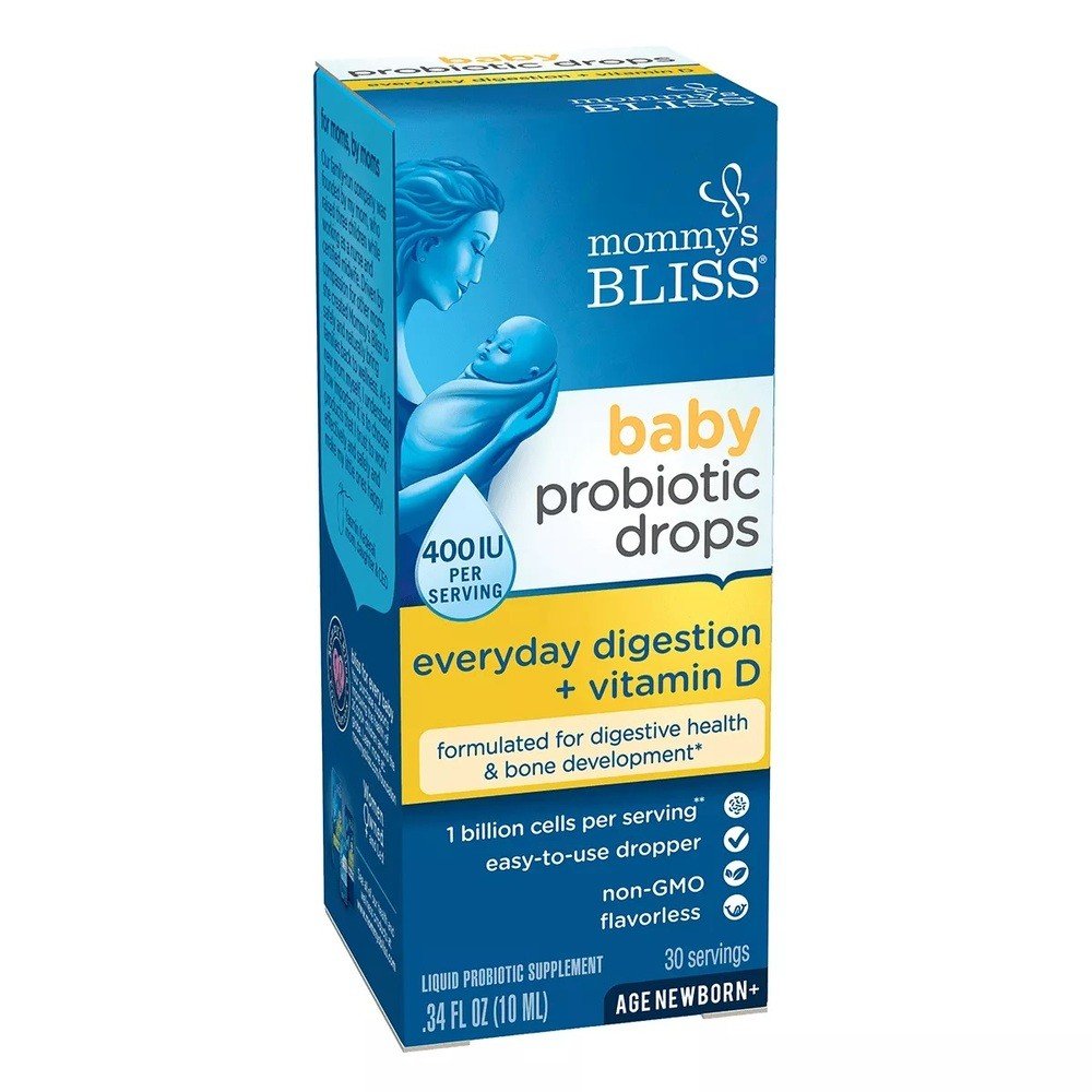 Gotas Probióticas para Bebés de Mommy's Bliss con Vitamina D – 0.34 Fl Oz
