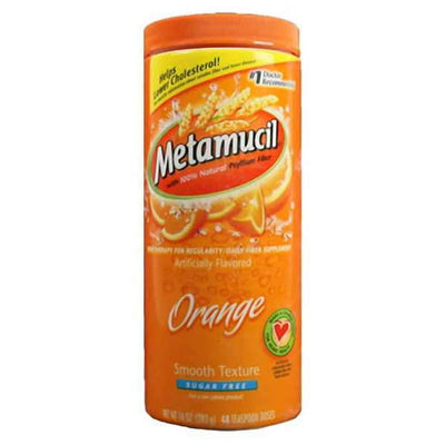 Metamucil Multi-Health Psyllium Fiber Supplement - Sugar-Free Orange Powder