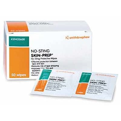 No Sting Skin-Prep Wipe - 50 Count