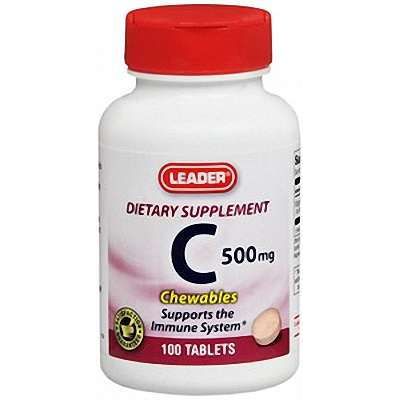 Líder Vitamina C 500mg Masticables - 100 Tabletas