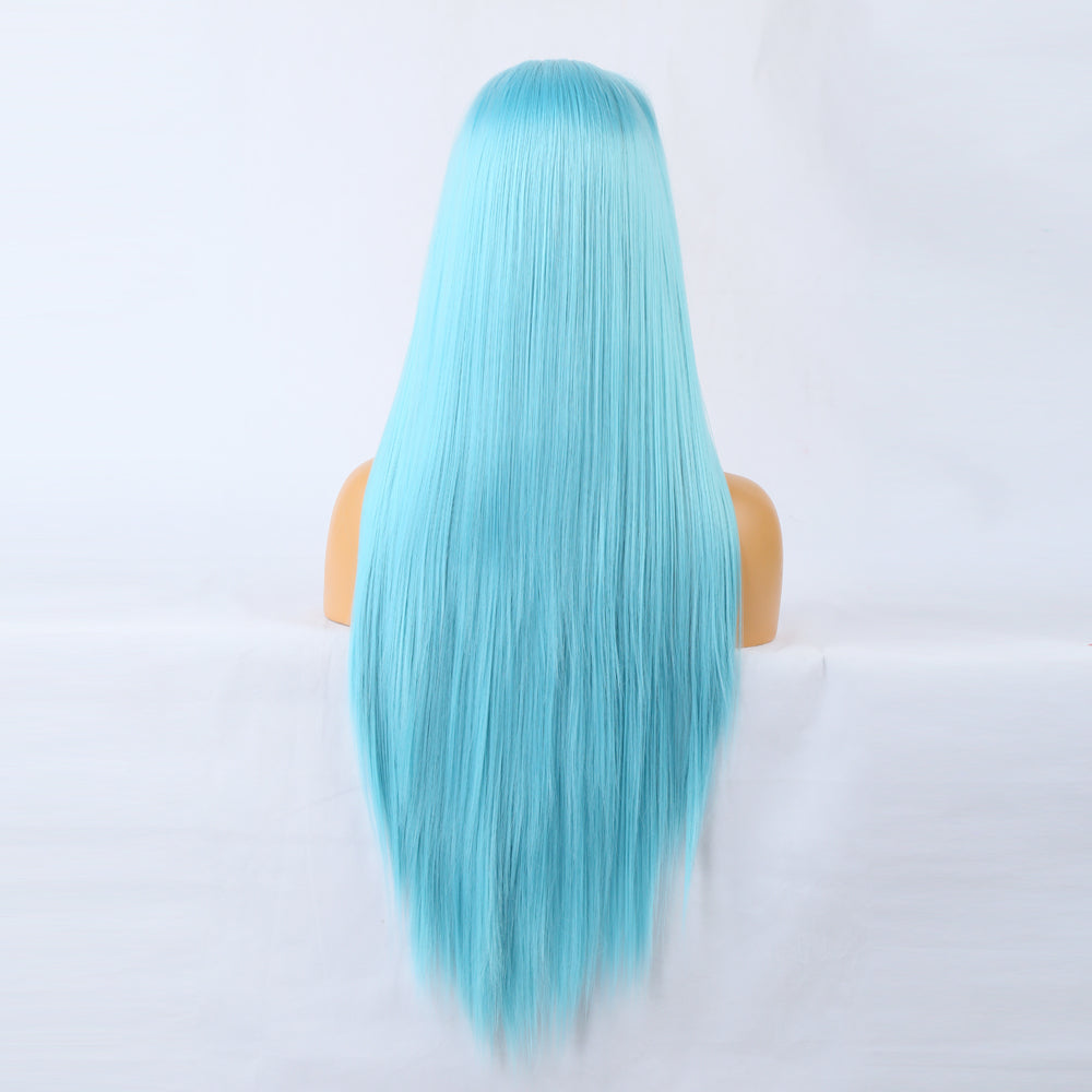 Peluca Frontal de Encaje Azul Premium para un Estilo Sin Esfuerzo
