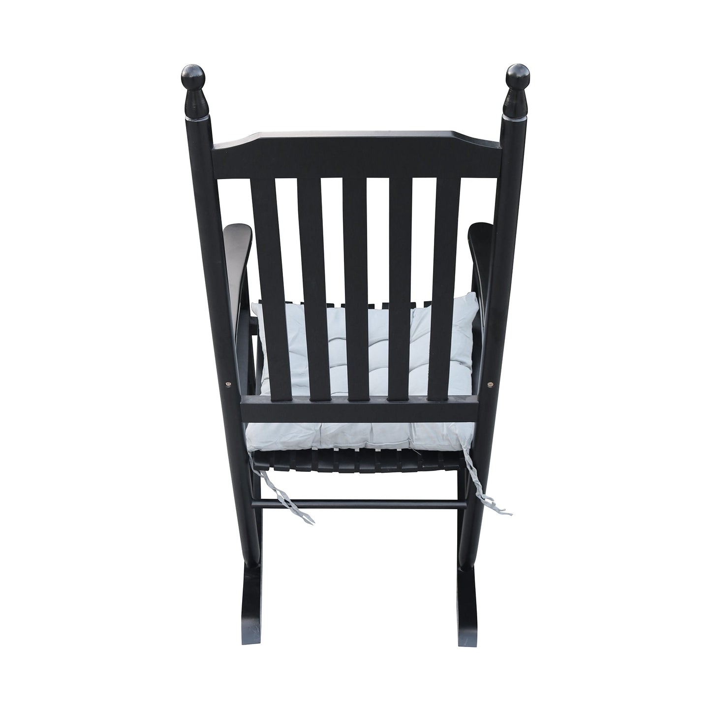 wooden porch rocker chair BLACK - Korvel