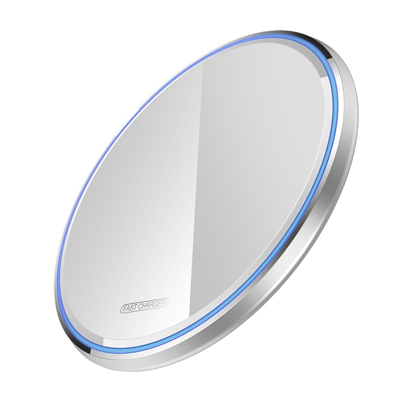 Cargador Inalámbrico Qi de 10W para Dispositivos iPhone y Samsung