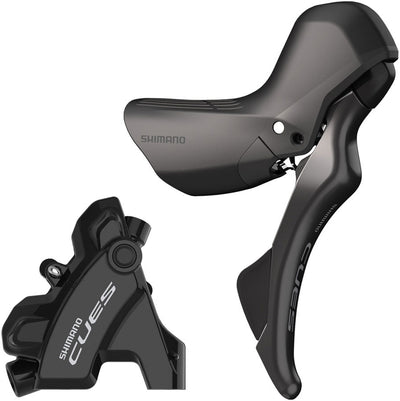 Palanca de Cambio/Freno Shimano CUES ST-U6030 y Caliper de Freno de Disco BR-U6030