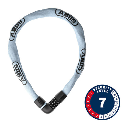 Abus Tresor 6807C Chain Lock - 7mm x 110cm - Light Blue