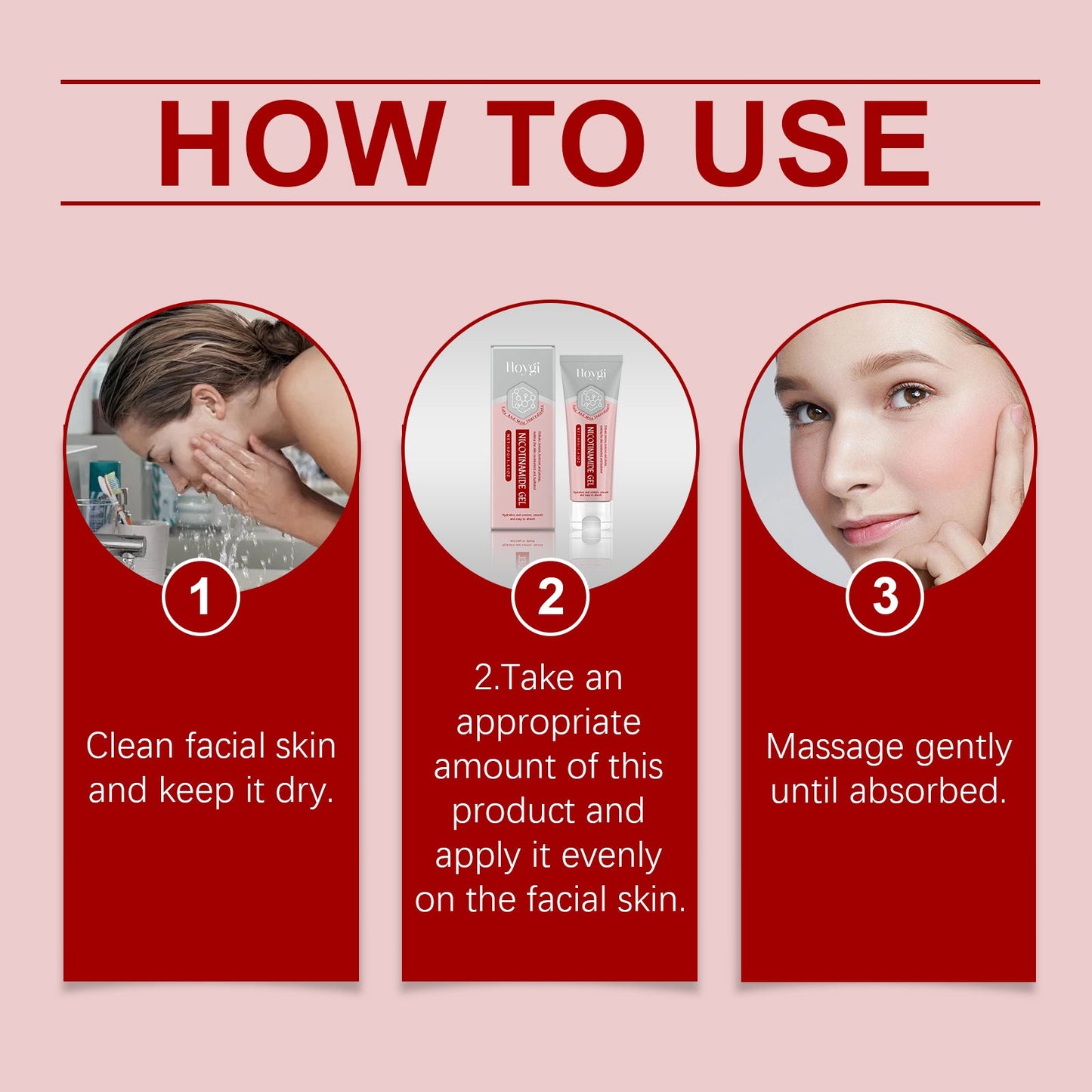 Niacinamide Facial Gel Deeply Nourises Facial Skin Repair Moisturizing Massage Moisturizing Gel - Korvel