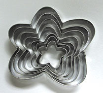 Fancy Flower Cookie Cutter Set - Stainless Steel (7 Pcs)