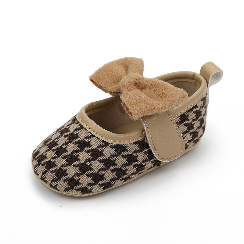 Chaussures Princesses à Semelle en Caoutchouc pour Filles Bébés pour les Premiers Pas