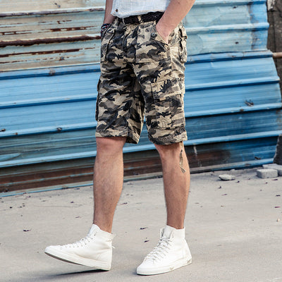 Premium Summer Cotton Camouflage Cargo Shorts
