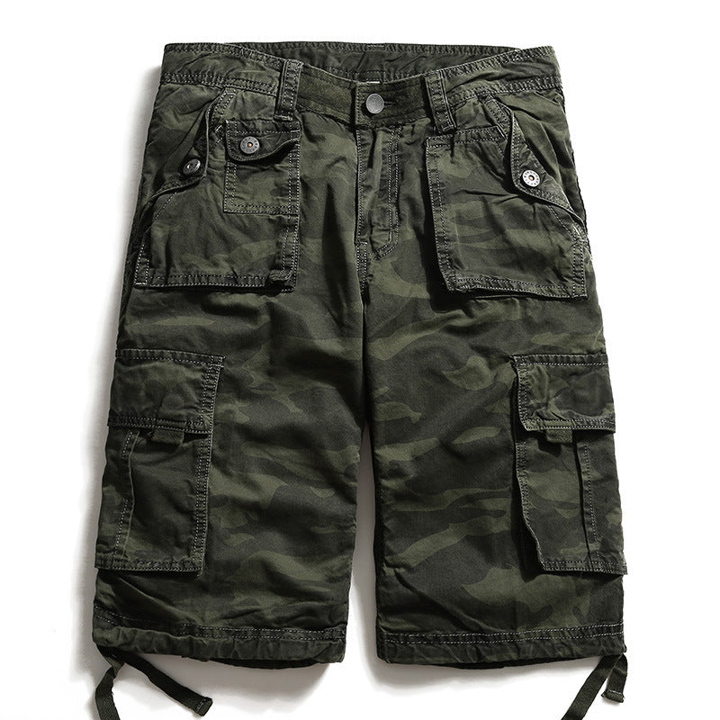 Premium Summer Cotton Camouflage Cargo Shorts