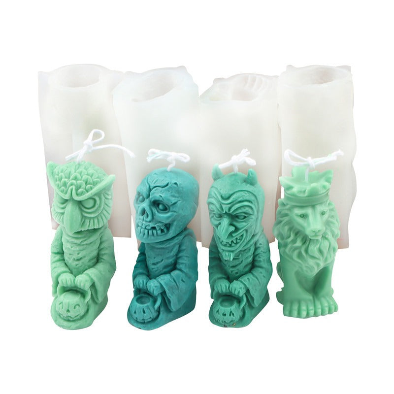 Silicone Zombie Candle Mold for Unique Decor
