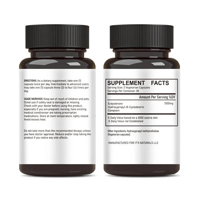 Premium Ecdysterone Capsules with Hydroxypropyl Cyclodextrin