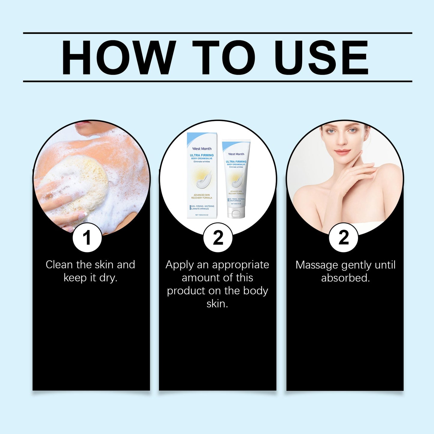 Body Lotion, Firming, Moisturizing, Moisturizing And Light Skin Lifting Body Massage Lotion - Korvel