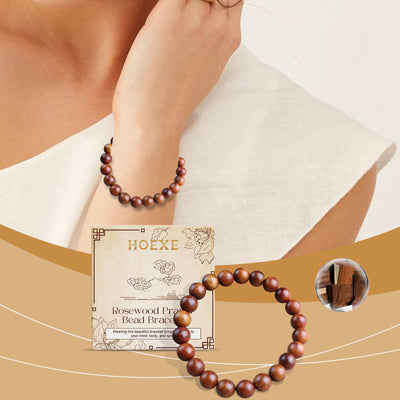 Rosewood Bracelet Unisex Everyday Decor With Rosewood Bracelet Beaded - Korvel