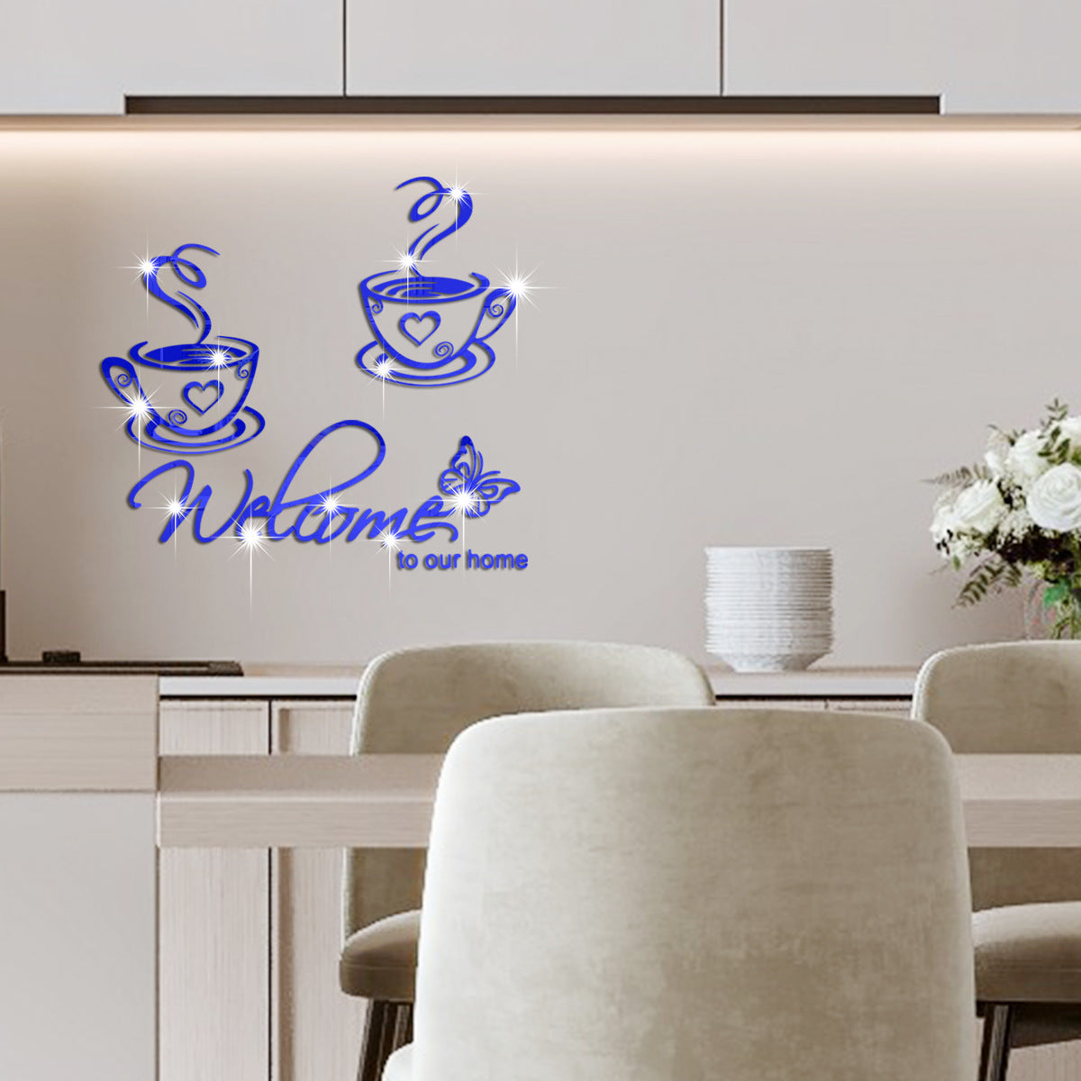 JM3537Mirror wall stickers acrylic decoration self-adhesive living room bedroom restaurant - Korvel