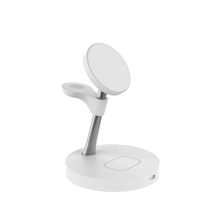 Chargeur sans fil magnétique 3-en-1 en alliage de zinc premium