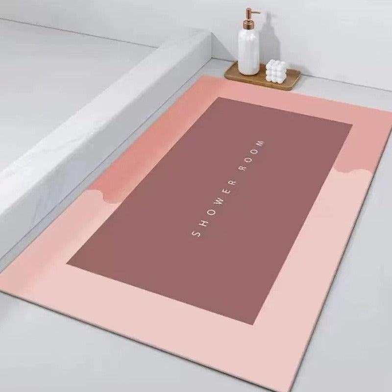 Soft cushion floor mat absorbent foot mat bathroom non-slip quick-drying toilet door carpet bathroom door mat - Korvel