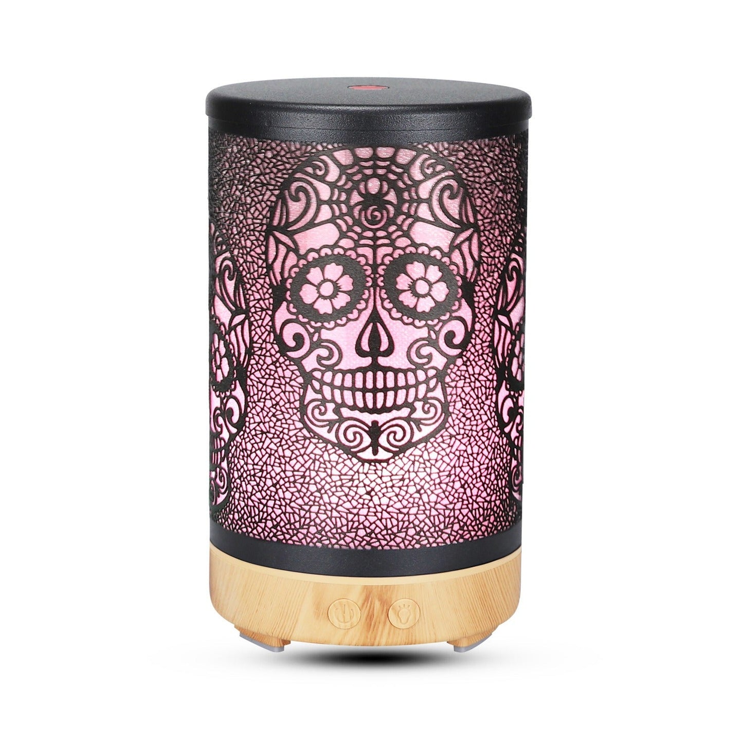 Diffuseur d'arômes ultrasonique Skull de 100 ml avec lumière LED