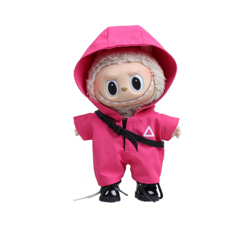 17cm Labrador Macaron Pendant Doll Hoodie