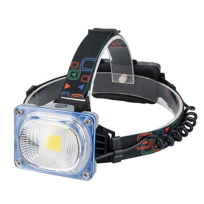 Wide Angle Headlamp 3 Modes USB Rechargeable Camping COB LED - Korvel