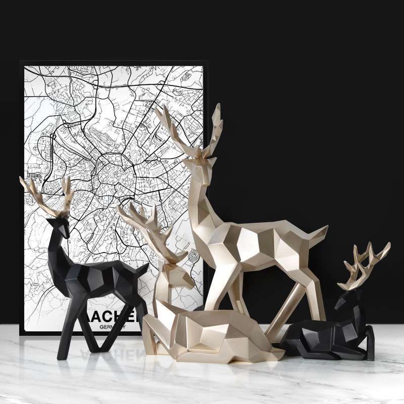 Elegant Resin Deer Figurine for Home Decor